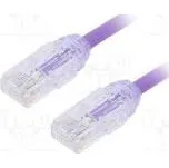 Patch cord F/UTP,TX6A-28™ 6a drát Cu LSZH fialová Dél 3m