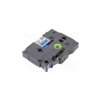 Pásek do tiskárny Páska 12mm 8m modrá Barva znaku černá laminovaná,s lepidlem