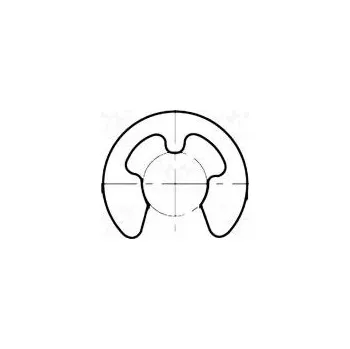 Pojistný kroužek pružná ocel 4mm BN 811 Povlak černěné