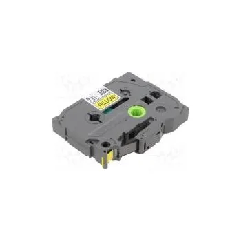 Páska 9mm 8m žlutá Barva znaku černá laminovaná,s lepidlem