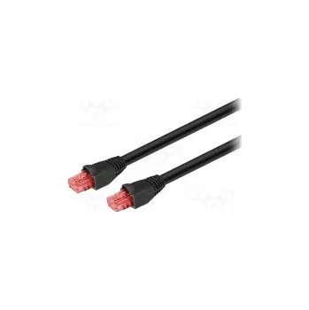 Síťový kabel Patch cord U/UTP 6 Cu PE černá 60m RJ45 vidlice,z obou stran