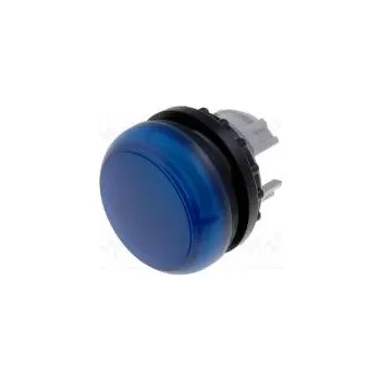 vypínač Kontrolka 22mm Podsv M22-LED plochá IP67 Barva modrá Ø22,5mm