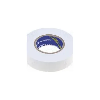 Izolační páska Páska elektroizolační W 19mm L 18m Thk 0,18mm bilá fólie PVC