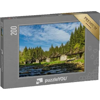 Puzzle puzzle 200 dílků „Hradlový most, Šumava, Česká republika“