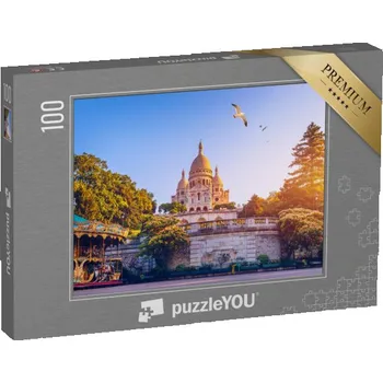Puzzle puzzle 100 dílků „Bazilika Sacre Coeur, Paříž, Francie“