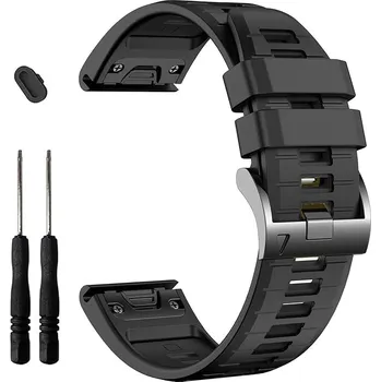 Příslušenství k chytrým hodinkám EZMVZKU 20mm silikonový řemínek QuickFit Garmin Fenix 8 AMOLED 7S 6S 5S S70 Epix Pro Descent prodyšný