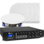 Power Dynamics 6 zónový zvukový systém se zesilovačem PRM606 s BT a 12x vestavěnými reproduktory (bílý)