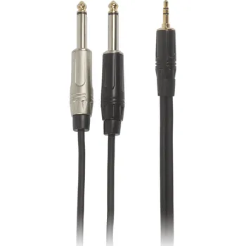 Audio kabel Bespeco ROCKIT Interlink Cable Jack 3,5 TRS - 2x Jack Mono 5 m