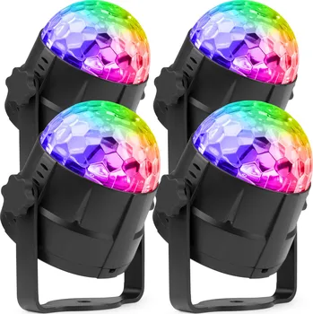 Osvětlovací technika Fuzzix Set 4ks disco efektu Tornado