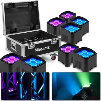 Světelný efekt BeamZ BBP94W Set 8x Uplight PAR v přepravním kufru FCC9