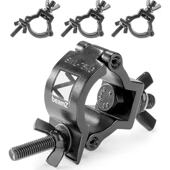 Světelný efekt BeamZ BC35B-75 Set 4ks slimline svorek 75kg, černý