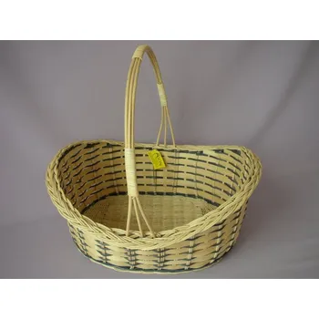 Nákupní košík Košík s uchem modré proutí