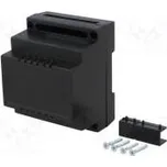 Kryt na přípojnici DIN Y 90mm X 65mm Z 70mm ABS černá