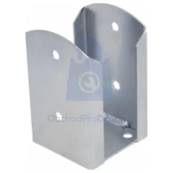 Patka kotevní zaoblená, polootevřená, pozinkovaná 162 x 200 x 3, balení 1 ks