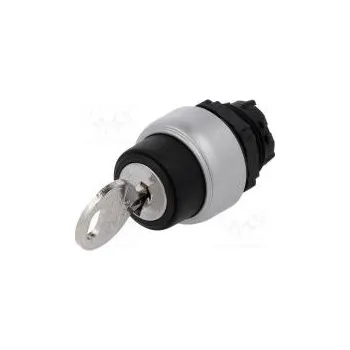 vypínač Přepínač otočný s klíčem 2 polohy 22mm černá Podsv není IP66