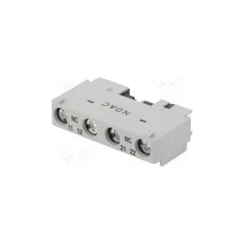 Stykač Pomocné kontakty NC x2 čelní Výv šroubové svorky