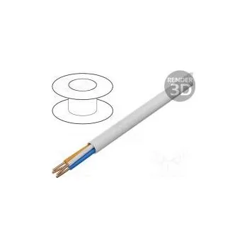 elektrický kabel Vodič YTKSY telekomunikace drát Cu 2x2x0,8mm2 PVC bílá 5,4mm