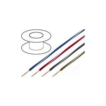 elektrický kabel Vodič X05V-K lanko Cu 1mm2 tmavě modrá-bílá PVC 300/500V