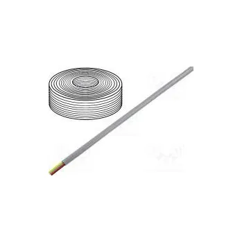 elektrický kabel Vodič telefonní lanko 4x28AWG stříbrná 100m -20÷60°C Žíla Cu