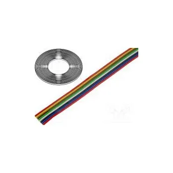 elektrický kabel Vodič plochý kabel licna Cu 8x0,35mm2 PVC 500V 50m