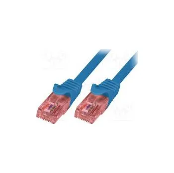 Kabel Patch cord U/UTP 6 lanko Cu LSZH modrá 1m 26AWG
