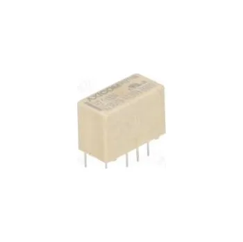 Relé Relay electromagnetic DPDT Ucoil 12VDC 2A 0.5A/125VAC THT