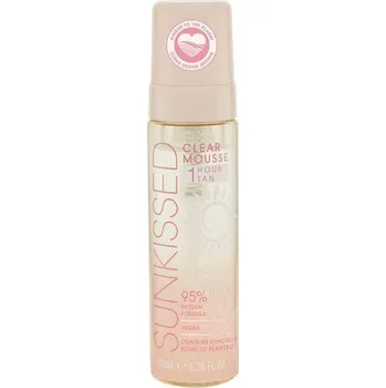 Samoopalovací přípravek Sunkissed průhledná samoopalovací pěna, Clean Ocean 1 hour tan, 200ml