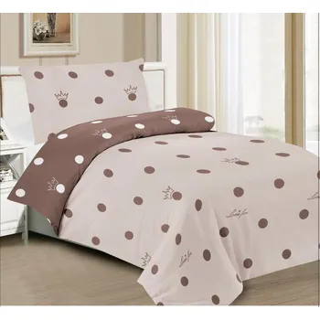 Povlečení Aaram Bavlněné povlečení Maliková hnědá 140x200 70x90