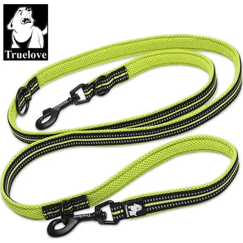 Vodítko pro psa Vodítko pro psa Truelove, reflexní, 2 karabiny - žluté Velikost: L
