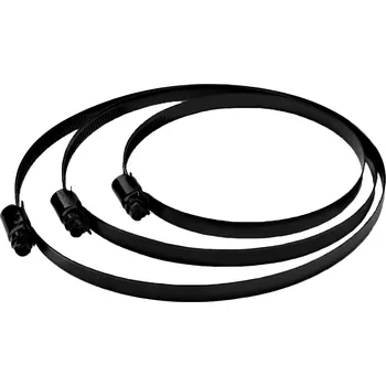 Stahovací páska Dalap Hadicová spona C 150 mm /140-160 mm/Zn černá