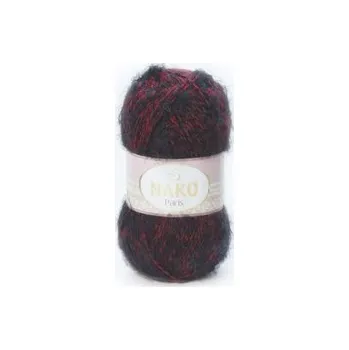 Příze Nako Příze Paris 21306 černo-červená