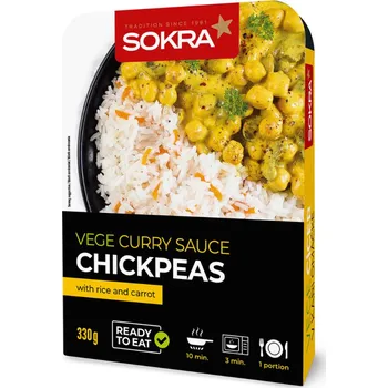 Hotové jídlo Sokra Vege cizrna v kari omáčce 330g 330g