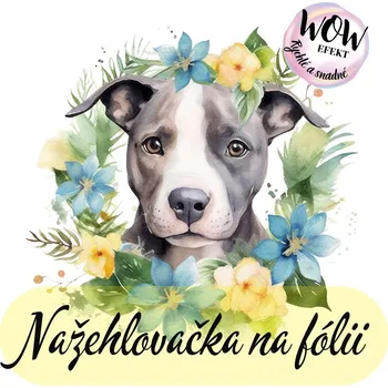 Nažehlovačky na fólii Nažehlovačka na fólii, stafordširský teriér, 14,4x14,6 cm /ks