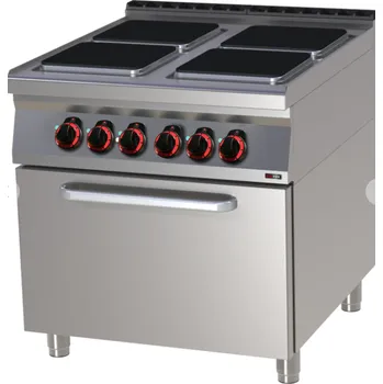 Sporák RM GASTRO Sporák elektrický s horkovzdušnou troubou SPQT 90/80 11 E RedFox