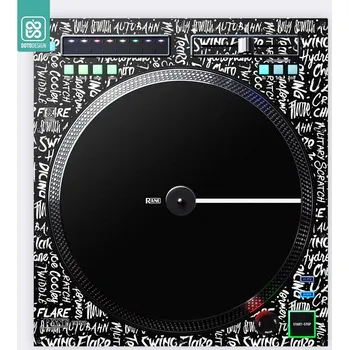 Gramofon Doto Design Skin Twelve SCRATCH STYLE Black