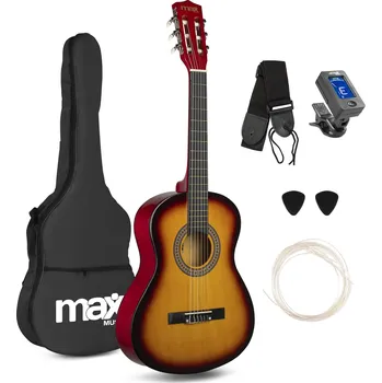 Klasická kytara Max SoloArt Junior 3/4 Classic guitar pack sunburst