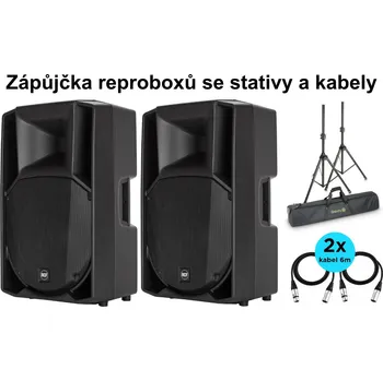Stativ ProfiDJ Zápůjčka 2x RCF ART-715 A + stativy a kabely