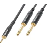 Power Dynamics CX86-6 Cable 3.5 Stereo-2X6.3 Mono 6.0M HQ