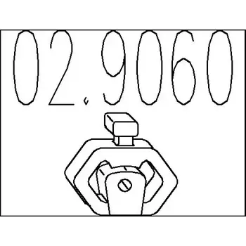 Auto-moto MTS Zarážka tlumiče výfuku MTS 02.9060