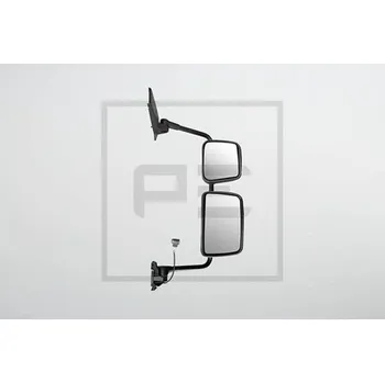 Auto zrcátko Ovládání zrcátka 0.390 h+š, P, 24V, el.ovl., stříbrný, 880x440x155