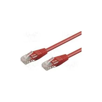 Síťový kabel Patch cord U/UTP 6 lanko CCA PVC červená 15m 24AWG