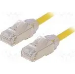 Patch cord F/UTP,TX6A-28™ 6a drát Cu LSZH žlutá Dél 5m 28AWG