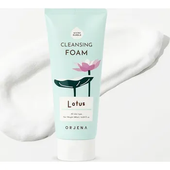 ORJENA - Smile Day Cleansing Foam Lotus - Čistící pěna na obličej lotus - 180 ml