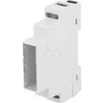 Kryt na přípojnici DIN Y 90mm X 17mm Z 65mm ABS šedá UL94V-0