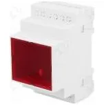 Kryt na přípojnici DIN Y 90mm X 52mm Z 65mm ABS šedá UL94V-0