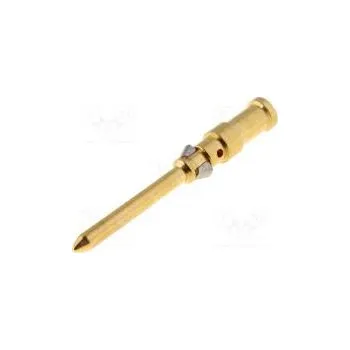 Konektor Kontakt vidlice 1mm2 Han D niklovaný,zlacený krimpovací 10A