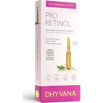 Pleťové sérum DHYVANA Přírodní protivráskové sérum s Bakuchiolem PRO RETINOL 7x2 ml