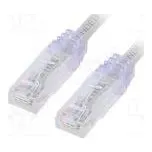 Patch cord TX6™ PLUS,U/UTP 6 lanko Cu LSZH šedá Dél 3m 24AWG