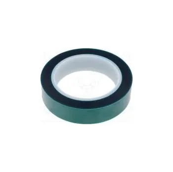 Izolační páska Páska izolační W 25mm L 66m Thk 0,06mm zelená silikonové