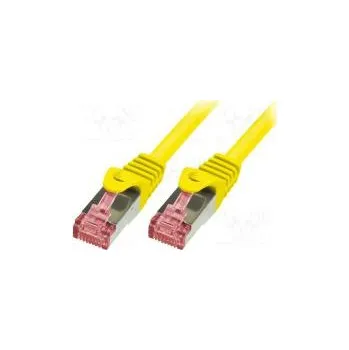 Síťový kabel Patch cord S/FTP 6 lanko Cu LSZH žlutá 3m 27AWG